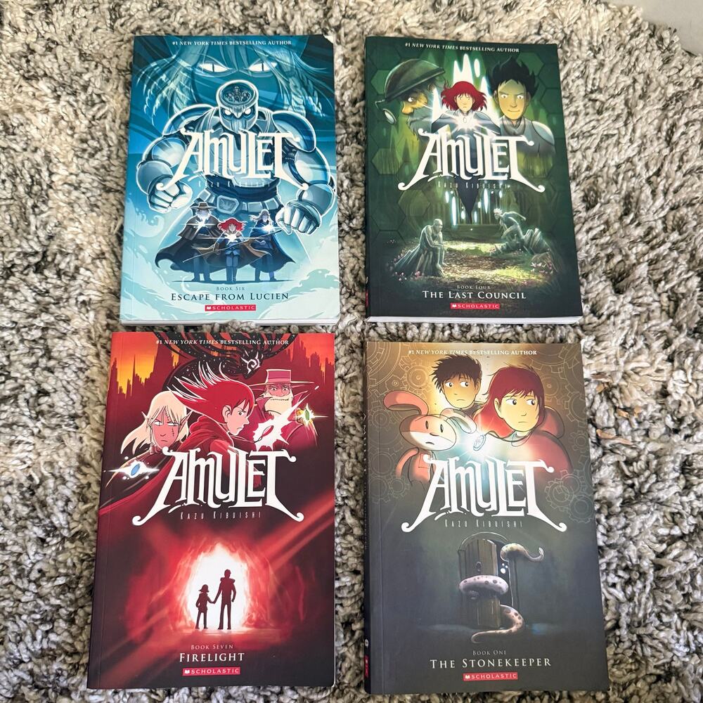 Lot Amulet Graphic Novel Books 1 4 6 7 Escape Last Council Stonekeeper Firelight